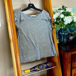 We the Free cutout grey Tshirt. Size L